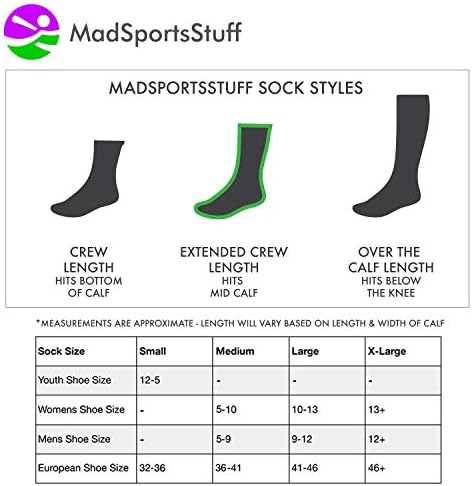 Чорапи за спортни екипи с логото на MadSportsStuff Softball (различни цветове)