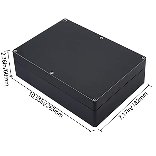 Otdorpatio Проектния кутия ABS Пластмаса Черни Електрически кутии Водоустойчива IP65 САМ Електронна Разпределителните кутия за Захранващ блок