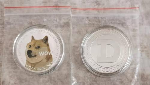 Dogecoin Златна Възпоменателна Монета с Сребърно покритие Колекционерски Предмети Dogecoin Монети на САЩ С покритие от сплав,