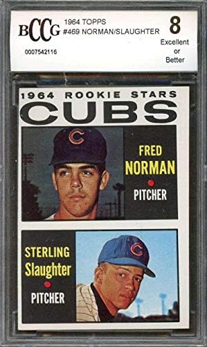 Карта начинаещ Фред Норман / Стерлинги Слотера 1964 Topps #469 Cubs БГД BCCG 8 - Бейзболни картички За начинаещи