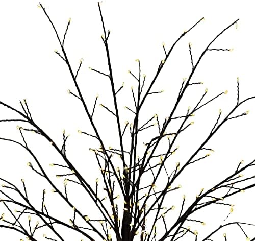 Здравейте Лайн Подарък Оод. Бяло дърво в микро-ГЛЕДНА 150 см (37518-S-BR)