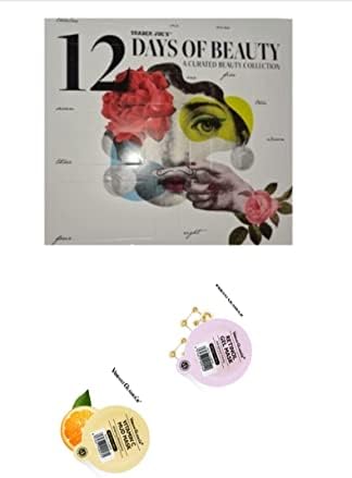 Адвент-календар Trader Joe's 12 days Of Beauty на 2022 година, плюс 2 Ярки Невероятната маска за лице в пакет