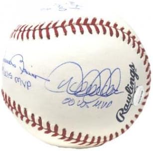 Дерек Джитър / Ривера / Веттеланд /Бросиус Янкис Подписаха MVP WS MLB бейзбол /Щайнер - Бейзболни топки с автографи