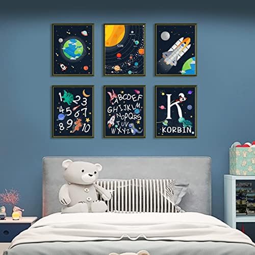 Астрономически Образователен Плакат, Стенно изкуство на Планетите от Слънчевата система, Щампи Ракетни кораби, за декор на Детска