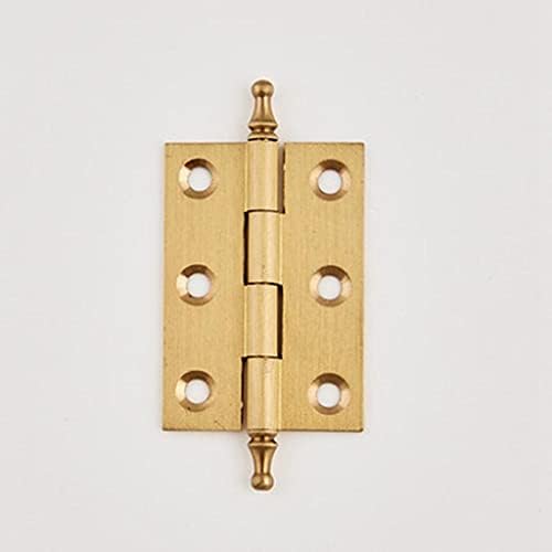 BHVXW 5 Бр Мат Месинг Декоративни Панти за вратите на гардероба Злато (Размер: 75 мм)