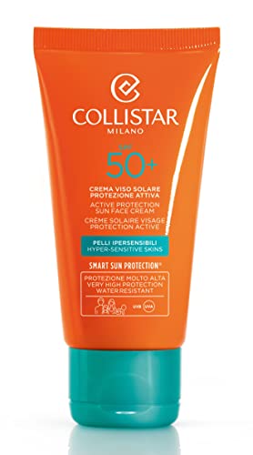 Слънцезащитен крем Collistar Active Sun Protection Face Cream SPF50 50 мл