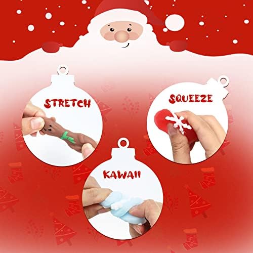 Acekid Адвент-Календар 2022, Коледен Календар за обратно броене с 24 бр. Различни меки играчки Моти с Обратното броене на Коледа, Подаръци