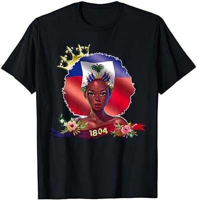 Тениска с флага на независимостта гаитянской кралица Хаити 1804