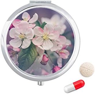 Розови Красиви Бели Цветя Калъф За Хапчета В Джоба Кутия За Съхранение На Лекарства Контейнер Опаковка
