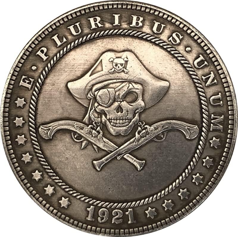 QINGFENG 38 ММ Старинна Сребърна Доларова Монета на САЩ Морган Скитник Монета 1921D Занаят 124