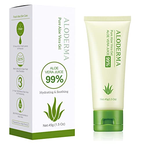 Комплект за грижа за осветляющей кожата Aloderma Essential Aloe - 4 бр. Гел, Почистващо средство, Тоник, Крем