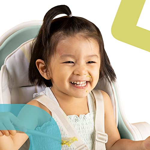 Столче за хранене Oribel Cocoon Z | Лесно Моющийся и Регулируема столче за хранене на бебета и малки деца (цвят на авокадо зелен)