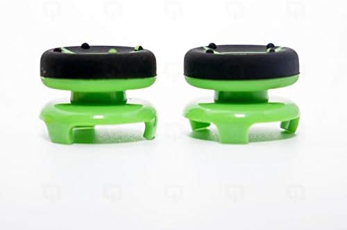2 x Разделителни дръжки за палеца SHD удължителен кабел Аналогов Контролер Thumbstick за PS4 Mod (Зелен)