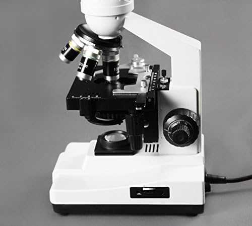 Съставен микроскоп Vision Scientific VME0007-T-100-LD-DG3.0 с двойно преглед, окуляры WF 10x и 20x WF, увеличение 40x—2000x, led