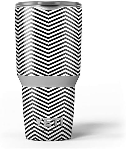 Дизайн Skinz Шиферно-черно Шеврон с прозрачна подложка - Комплект винилови стикери със стикери върху кожата, съвместим