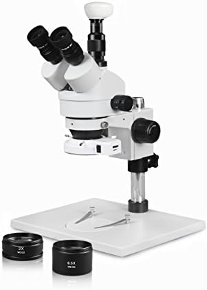 Стереомикроскоп Vision Scientific VS-1AFZ-IFR07-3N с Симулфокальным тринокулярным увеличение, окуляр 10xWF, увеличаване на 3,5 x-90x,