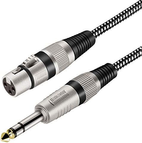 Конектор XLR за 1/4-инчов TRS-дължина на кабела 3 метра с найлон оплеткой, XLR конектор с 3 контакти за 6,35 мм TRS за микрофонного кабел