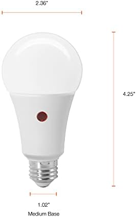 Led лампа SYLVANIA Здрач to Dawn А21 сензор за светлина за автоматично включване/изключване на захранването, 100 W = 13 W, 1500 Лумена, 5000 К, дневна светлина - 1 опаковка (41291)