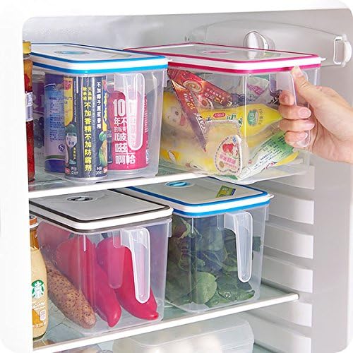 Кухненски Контейнер За хранителни Продукти Кутия За Съхранение на храна в Хладилника с Дръжка и Таблицата Дати