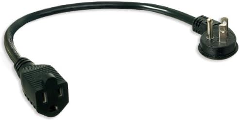 ZIOTEK 1212591HC1 Устройство за освобождаване на плоски ленти, Удлинительный захранващ кабел 18 инча, Черен