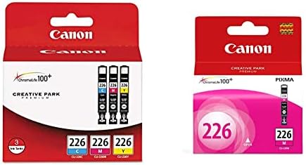 Canon CLI226 3 Color Multi Pack & CLI-226 Magenta е Съвместима със следните принтери iP4820, iP4920, iX6520, MG5120 Exclusive, MG5320,