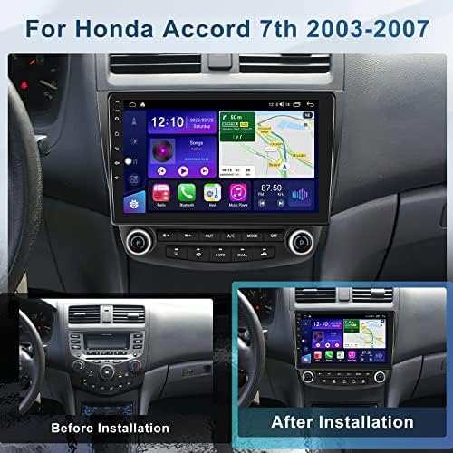 4G + 64G + Восьмиядерный Android Кола стерео за Honda Accord 7th 2003 2004 2005 2006 2007 Безжичен CarPlay Android Auto,