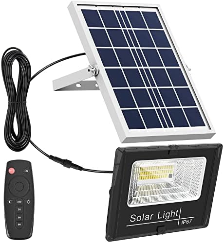 Слънчев прожектор външен Дистанционно 6000 До ярки бели прожектори Ip65 Водоустойчив слънчева светлина за сигурност Автоматично