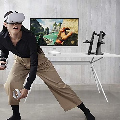 Поставка SARLAR VR, Титуляр на дисплея за Слушалки Oculus Quest 2/ Quest/S Rift/Valve Index и аксесоари за сензорни контролери