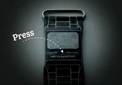 Водоустойчив магнитни цифрови хартиени ръчен часовник. Хартиени часовници, Хартиени часовници, хартиени часовници, електронна