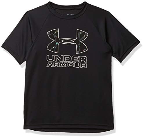 Тениска с технологичным хибриден принтом и логото на Under Armour за момчета