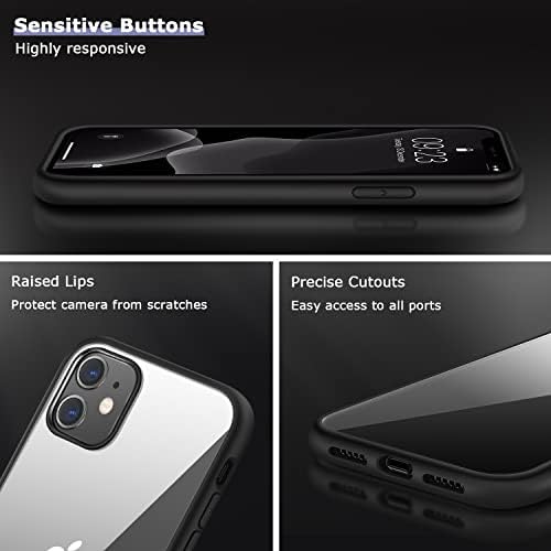 Amizee е Съвместим с калъф за iPhone 11, Не Желтеющая Кристално Чиста Задна Защитна Капачка, Тънък Калъф за телефон iPhone 11
