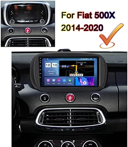 PLOKM Android Авторадио Кола Стерео GPS Навигационен Главното Устройство за Fiat 500X 2014-2020 Автомобили Развлекателна Система с Поддръжка на FM RDS Carplay DAB + DSP WiFi USB Bluetooth