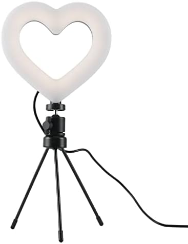 Latwne 6-инчов led Околовръстен лампа за Селфи със Статив-притежател на Телефон USB Dimmable Photography Ringlight за Live (A)