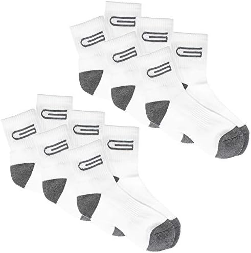 Дамски чорапи GOLBERG G с възглавничките до средата на Прасците - 6 опаковки Черно и Струя сив цвят - Абсорбиращи Влагата За Туризъм