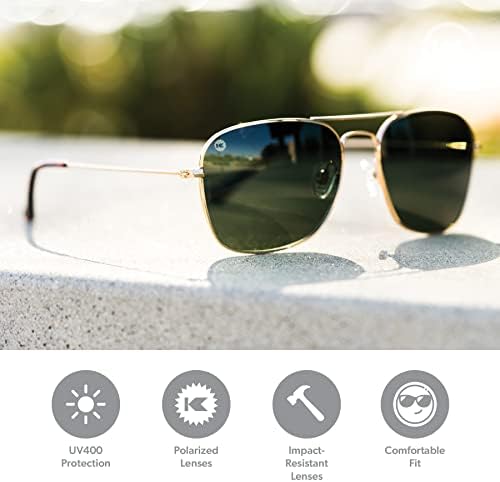 Поляризирани слънчеви очила Knockaround Mount Evans - Квадратни слънчеви очила в стил на Летец с пълна защита от UV400