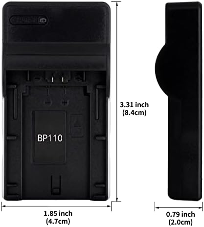 USB зарядно устройство BP-110 за фотоапарати Canon iVIS HF R21, LEGRIA HF R205, R206, R26, R27, R28, VIXIA HF R20, R200, R21 и други