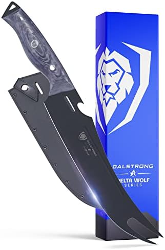Нож Dalstrong BBQ Pitmaster - 9 см - Серия Delta Wolf - Острият нож с нулево триене - Стомана HC 9CR18MOV - Раздвоен на върха и отварачка