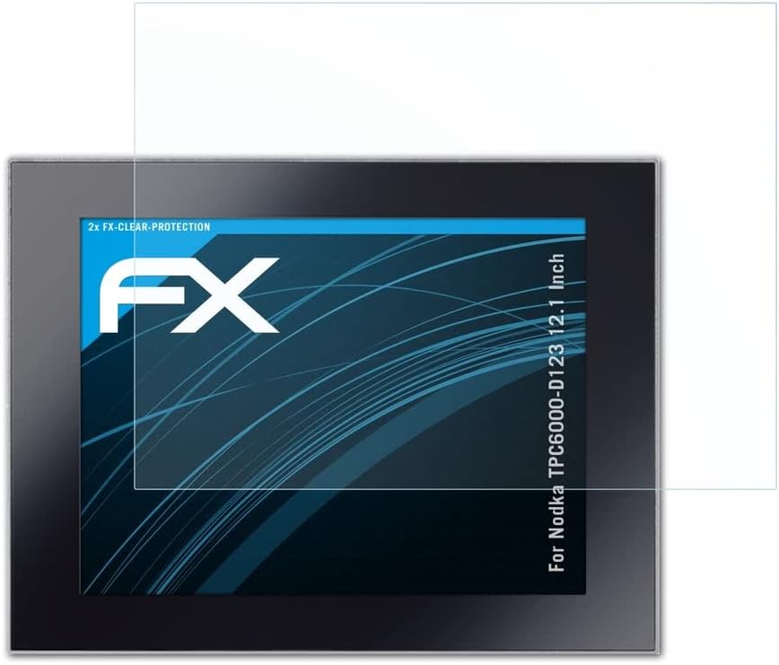 Защитно фолио atFoliX, съвместима с защитно фолио за екрана Nodka TPC6000-D123 12,1 инча, Сверхчистая защитно фолио FX (2 ПЪТИ)