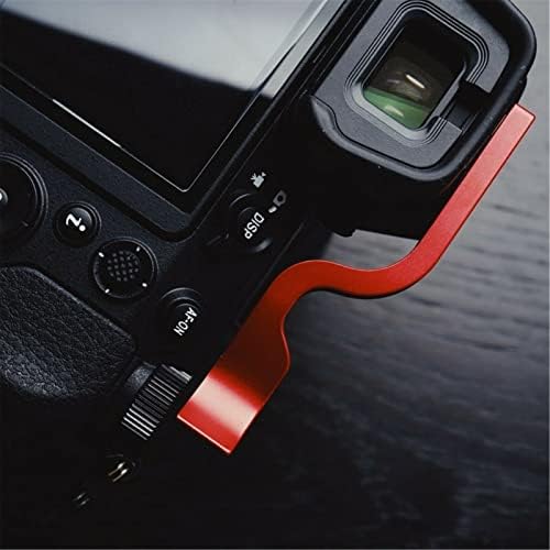 Алуминиева дръжка с повдигнат палец за топла башмака за Nikon Z7 Z6 Z5 Z7 Mark II Z6 II (червен)