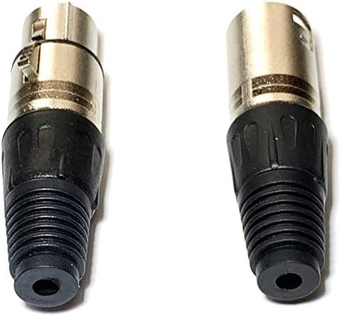 Съединители за микрофонных XLR кабели за мъже и жени, свещи XLR3M и XLR3F, 20 бр.