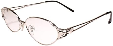 Класически Реколта Сребърни Дамски Овални Бифокални Очила за четене 1,75 Инча Reader