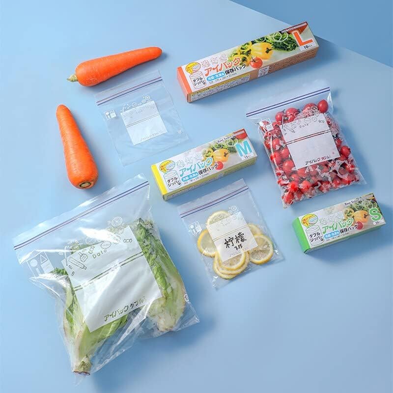 Kitchenware Запечатан пакет за съхранение на пресни продукти, на чанта с ципове, дебели специален пакет за съхранение в хладилник и замразяване