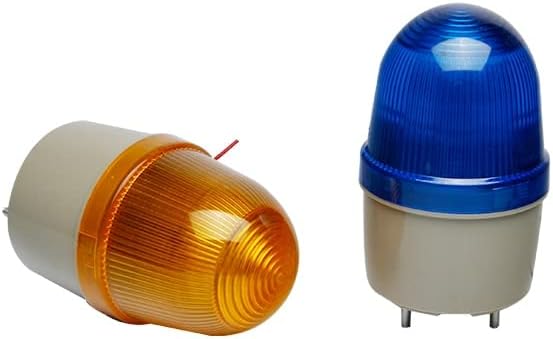 LTE-2107J Сигналната лампа за светлинни ефекти 12 В 24 В 220 v, въртящ звук светлини, led лампа, малка мигаща лампа, сот - (Цвят: червен, напрежение: