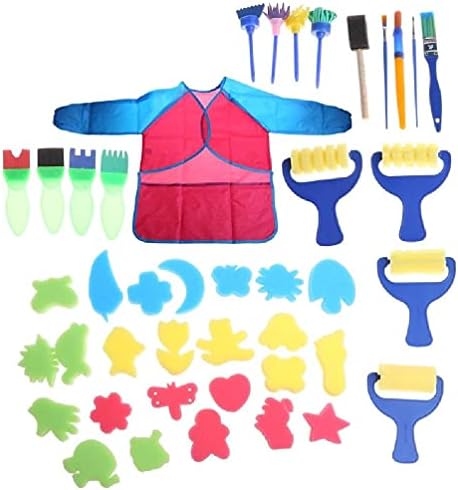 Комплекти Губчатых Четки за рисуване Комплект инструменти за ранно обучение на деца на Направи си сам Включва Поролоновые четка