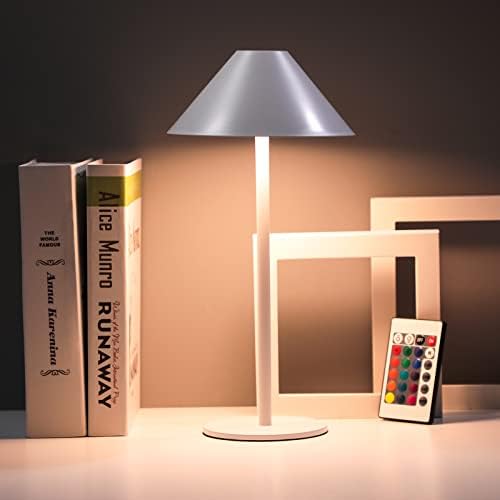 Настолна лампа RGB Модерна led Безжична, с акумулаторна батерия, Пълноценната Настолна лампа с дистанционно управление, лека нощ,