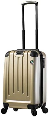 Mia Toro Италия ръчния багаж Catena Hardside Spinner, Златен, Един размер