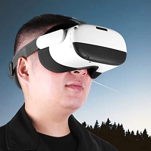 Тампон за лице Виртуална реалност, Износостойкая Вградена Силиконова подплата за лице Виртуална реалност, Удобен за игри (черен)