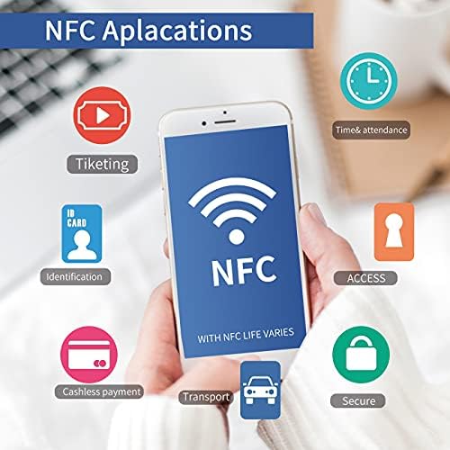15шт NFC етикети, NFC етикети, NFC етикети, Перезаписываемая стикер Ntag 215, памет 504 Байта, черни NFC тагове работят Перфектно с TagMo и всички мобилни телефони и устройства с по