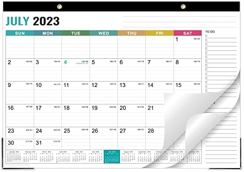 Настолен календар 2023-2024 - юли 2023 - ноември 2024, 17 Месечни стенни календари 2023-2024, Настолен календар 2 в 1, 16,8 x