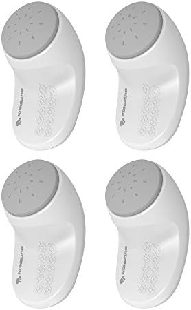 EUDEMON (4 опаковки, бял) Регулируем ограничител на Вратата, защита от тесни точки на пръстите, Въртяща се врата ограничител
